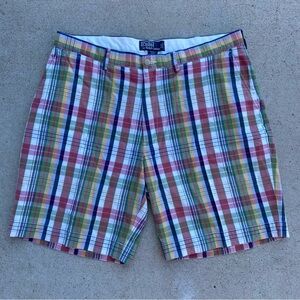 Vintage Polo Ralph Lauren Shorts Prospect Plaid Multicolor 1990s